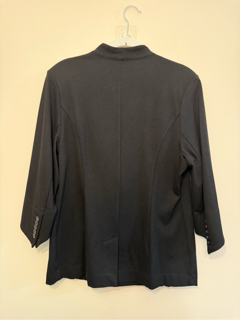 Cabi Blazer 3026 Turner Black Single Button Collarless Womens Size 12 - Picture 6 of 7